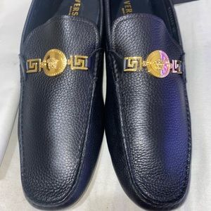Versace men’s black loafers